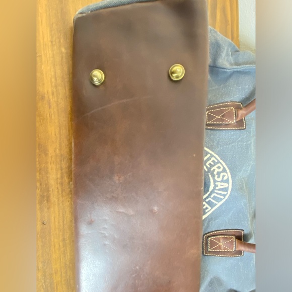 Le Papillon Retro Canvas Leather Large Shoulder Bag - Picture 12 of 16